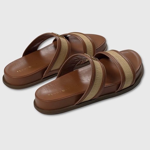 Tommy Hilfiger Jiana Slide Sandals - NEW Womens 8.5 Natural / Tan - #48599-CL2 - Picture 2 of 3